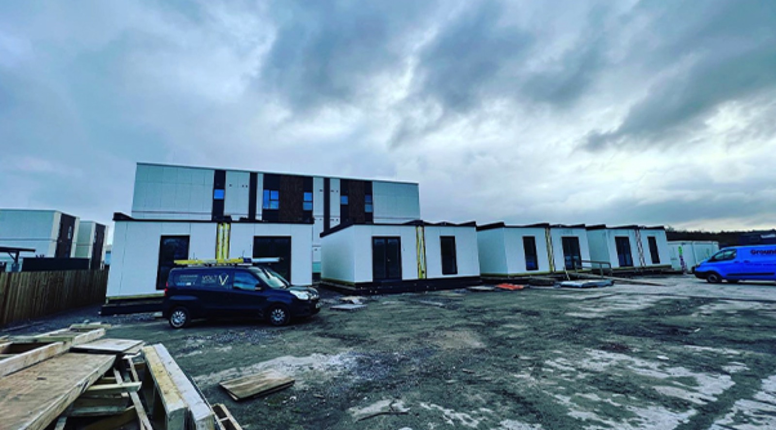 The Old Gas Works Site, Ferry Road Cardiff - VoltSecure on the Passivhaus Plus modular housing development
